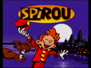 Spirou title screen for Super Nintendo